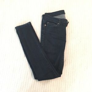 Dark Wash Low Rise Skinny Jeans